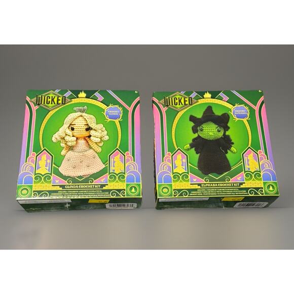 🔥Wicked Crochet Kit Bundle - Glenda & Elphaba BNWT🔥 - Picture 1 of 2
